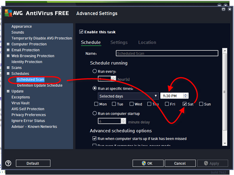 boot time scan windows 10